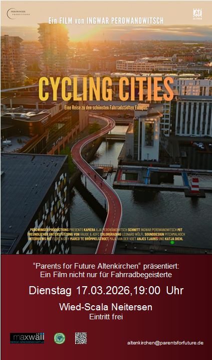 Gemeinsam ins Kino – „Cycling Cities“ in der Wied-Scala Neitersen